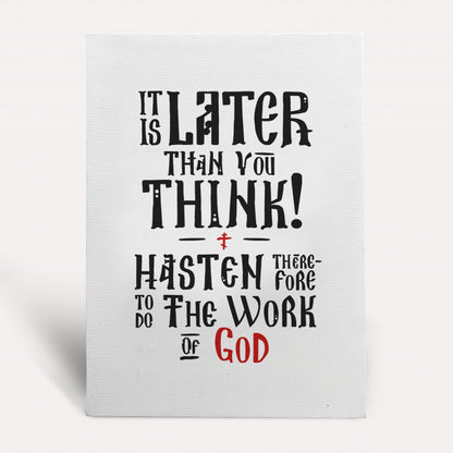 It's later than you think | Canvas